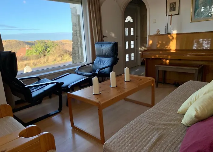 Villa Friedolin Heeft Zicht Op Zee En Duinen, In Duinenreservaat, Hot Tub Met Jacuzzi En Sauna Met Zeezichten Te Oostduinkerke