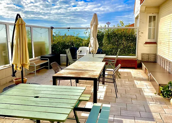 Friedolin Heeft Zicht Op Zee En Duinen, In Duinenreservaat, Hot Tub Met Jacuzzi En Sauna Met Zeezichten Te Villa Oostduinkerke